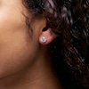 Thumbnail Image 2 of 6.5mm Cubic Zirconia Solitaire Stud Earrings in 14K Gold