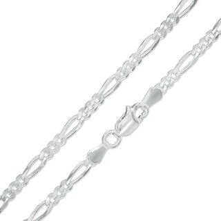 Child's 080 Gauge Figaro Chain Necklace in Sterling Silver - 16"