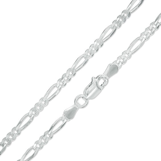 Child's 080 Gauge Figaro Chain Necklace in Sterling Silver - 16"
