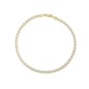 Thumbnail Image 2 of Made in Italy 100 Gauge Mariner Chain Anklet in 14K Gold Bonded Sterling Silver - 11"