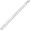 Thumbnail Image 1 of 100 Gauge Figaro Chain Anklet in Sterling Silver - 11"