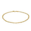 Thumbnail Image 1 of Ladies' 080 Gauge Air Solid Mariner Chain Bracelet in 10K Gold - 8.5&quot;