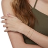 Thumbnail Image 4 of 10K Hollow Gold Rope Chain Bracelet - 7.5"