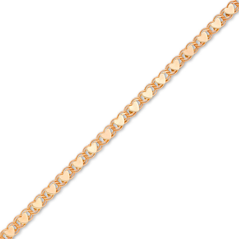 10k Yellow Gold Dangle Heart Bracelet For Women 2.18g L-8.5in | eBay