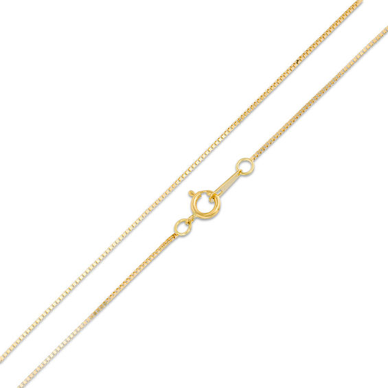 Made in Italy 070 Box Chain Necklace in 10K Gold - 20"