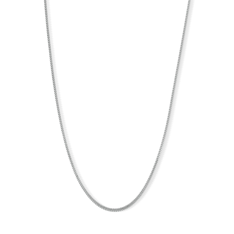 Made in Italy 030 Gauge Curb Chain Necklace in Sterling Silver - 18"