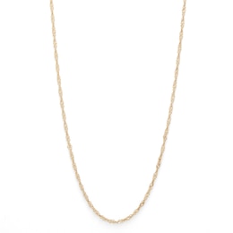 1.40mm Singapore Chain Necklace in 10K Solid Gold - 16&quot;