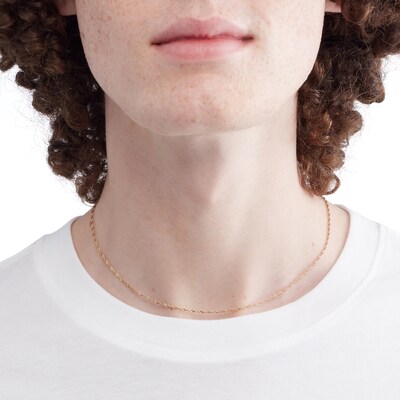 10K Solid Gold Singapore Chain - 16"