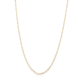 025 Gauge Singapore Chain Necklace in 10K Solid Gold - 20&quot;
