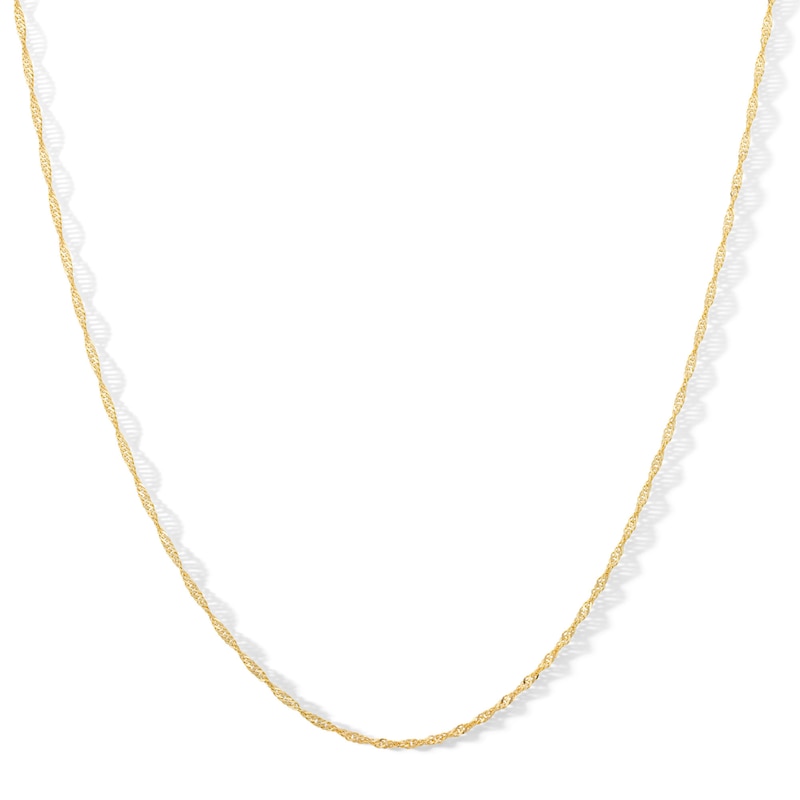 10K Solid Gold Sigapore Chain - 20"