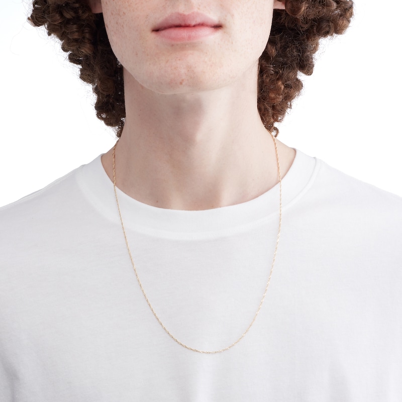 Main Image 3 of 10K Solid Gold Sigapore Chain - 20"