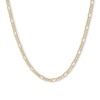 Thumbnail Image 1 of 060 Diamond-Cut Figaro Chain Necklace in 14K Hollow Gold - 16"