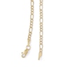 Thumbnail Image 2 of 060 Diamond-Cut Figaro Chain Necklace in 14K Hollow Gold - 16"