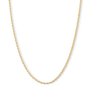 14K Hollow Gold Rope Chain - 18"