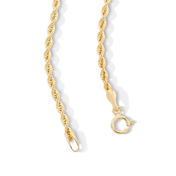 14K Hollow Gold Rope Chain - 18"