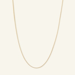050 Gauge Box Chain Necklace in 14K Solid Gold - 18&quot;