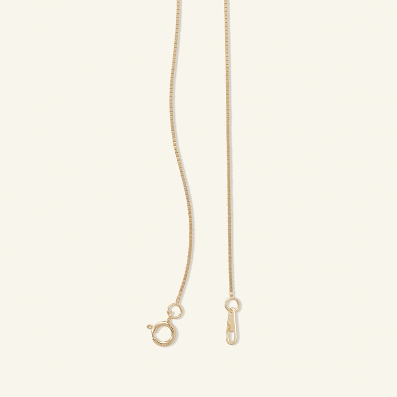 Main Image 2 of 050 Gauge Box Chain Necklace in 14K Solid Gold - 20"