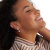 Thumbnail Image 4 of Cubic Zirconia Three Stone Stud Earrings in 10K Gold