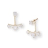 Thumbnail Image 1 of Cubic Zirconia Anchor Drop Jacket Earrings in 10K Gold