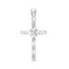 Thumbnail Image 0 of Diamond-Cut "X" Rope Cross Charm in Sterling Silver