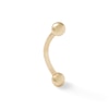 Thumbnail Image 0 of 10K Solid Gold Curved Barbell - 16G 3/8"