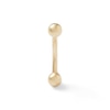 Thumbnail Image 1 of 10K Solid Gold Curved Barbell - 16G 3/8"