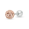 Thumbnail Image 1 of 018 Gauge Champagne Cubic Zirconia Cartilage Barbell in Stainless Steel