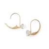 6mm Cubic Zirconia Solitaire Drop Earrings in 14K Gold