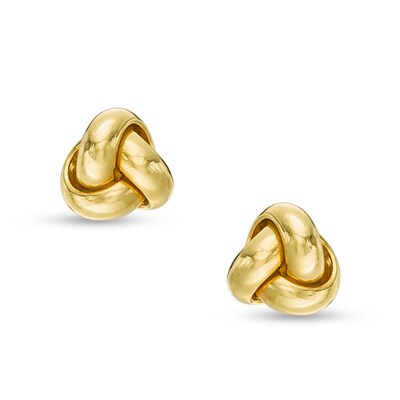 Made in Italy Small Love Knot Stud Earrings in 14K Gold