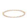Thumbnail Image 1 of Made in Italy 3mm Satin Twist Bangle in 10K Tri-Tone Gold