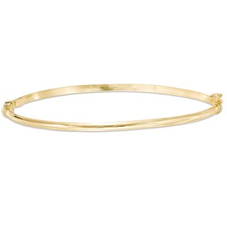 Made in Italy 2.5mm Hinged Bangle in 10K Gold