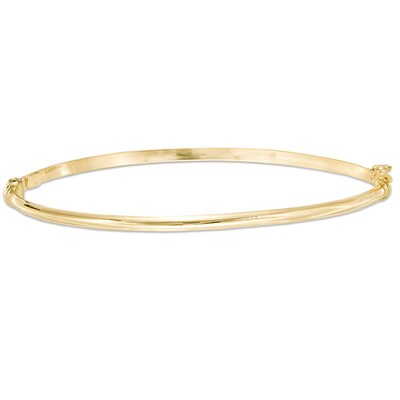 Made in Italy 2.5mm Hinged Bangle in 10K Gold