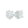 6.25mm Cubic Zirconia Heart Stud Earrings in Sterling Silver