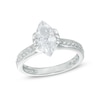 Thumbnail Image 1 of Marquise Cubic Zirconia Solitaire Ring in Sterling Silver - Size 7