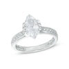 Thumbnail Image 0 of Marquise Cubic Zirconia Solitaire Ring in Sterling Silver - Size 7