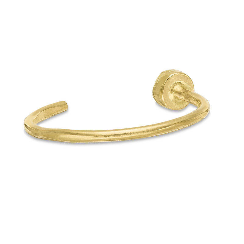 Gold Plain Nose Ring | Nose Pin 