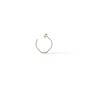 Thumbnail Image 1 of 14K Solid White Gold Nose Ring - 22G 5/16"