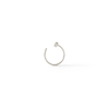 Thumbnail Image 2 of 14K Solid White Gold Nose Ring - 22G 5/16"