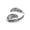 Thumbnail Image 1 of Double Feather Bypass Toe Ring in Sterling Silver