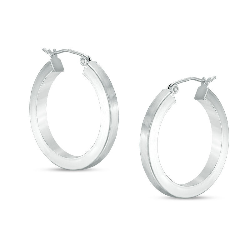 25mm Hoop Earrings in Sterling Silver