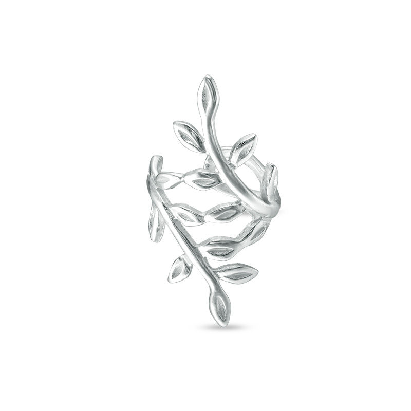 Leaf Wrap Ear Cuff in Sterling Silver