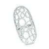Cubic Zirconia Bubbles Ring in Sterling Silver - Size 7
