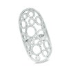 Cubic Zirconia Bubbles Ring in Sterling Silver - Size 7