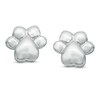 Thumbnail Image 0 of Child's Paw Print Stud Earrings in Sterling Silver