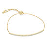 Thumbnail Image 0 of Cubic Zirconia Bar Bolo Bracelet in 10K Gold - 9.5"
