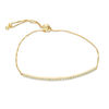 Thumbnail Image 1 of Cubic Zirconia Bar Bolo Bracelet in 10K Gold - 9.5&quot;