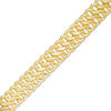 Thumbnail Image 0 of 7.5mm Vienna Chain Bracelet in 10K Gold over Sterling Silver - 7.5"