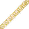 Thumbnail Image 1 of 7.5mm Vienna Chain Bracelet in 10K Gold over Sterling Silver - 7.5"