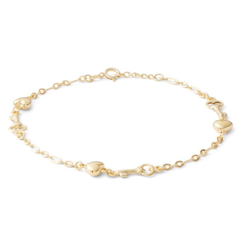 Letter Z Bracelet in 14K Yellow Gold, Small (6.5 + 0.5 Extender)