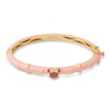 Thumbnail Image 0 of Child's ©Disney Minnie Mouse and Heart Enamel Bangle in Brass with 18K Gold Plate - 6"